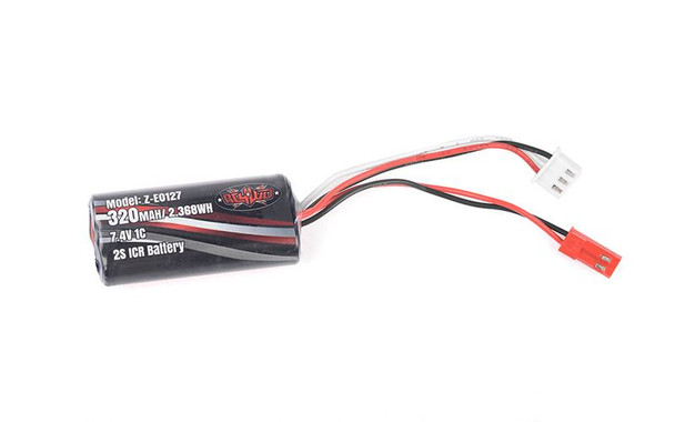 RC4WD 7.4V 320mAh Lithium Ion Battery W/ Balance Plug Z-E0127 2S JST 1/24 TF2
