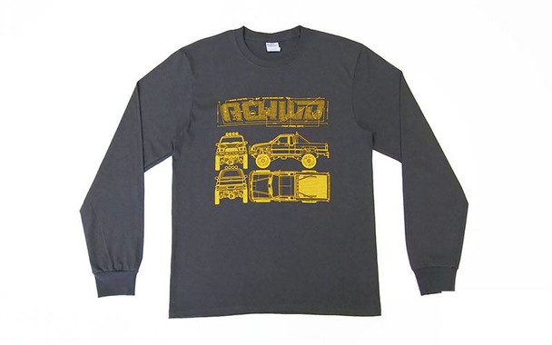 RC4WD XtraCab Long-Sleeve (L) Z-L0418 Cotton GREY T-Shirt LARGE