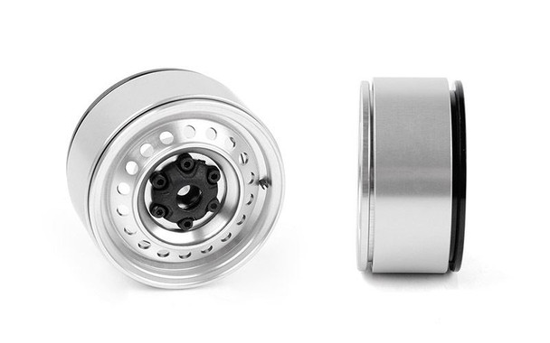 Rad 1.9" Aluminum Internal Beadlock Wheels SILVER VVV-C1227 RC4WD wheel