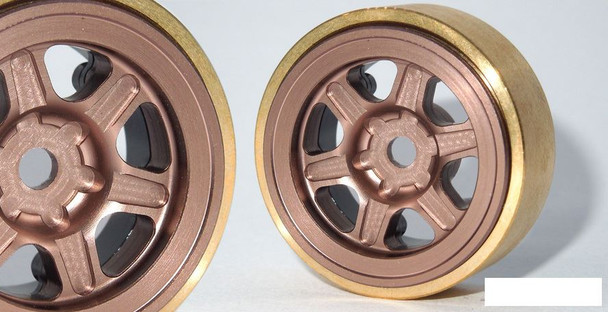 SSD 1.0" Aluminum Brass Challenger Wheels BRONZE  SSD00440 Micro SCX24 18th D90 SSD 1.0" Aluminum Brass Challenger Wheels BRONZE  SSD00440 Micro SCX24 18th D90