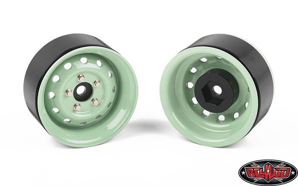 Heritage Edition Stamped Steel 1.9 Wheels Grasmere Green Z-W0342 RC4WD 1.9"