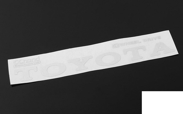 Metal Vintage Rear Emblem for TF2 Mojave Body WHITE VVV-C0291 RC4WD 100mm