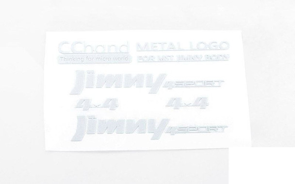Metal Emblems for MST 1/10 CMX w/ Jimny J3 Body (White) VVV-C0658 RC4WD
