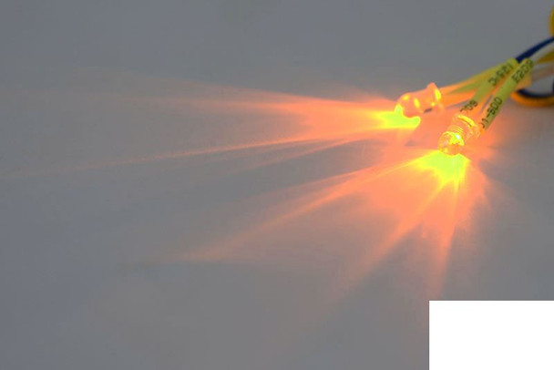 3mm Yellow LED Set (Pair) VVV-C0100 RC4WD 400mm 4.1v Signal Turn lights RC