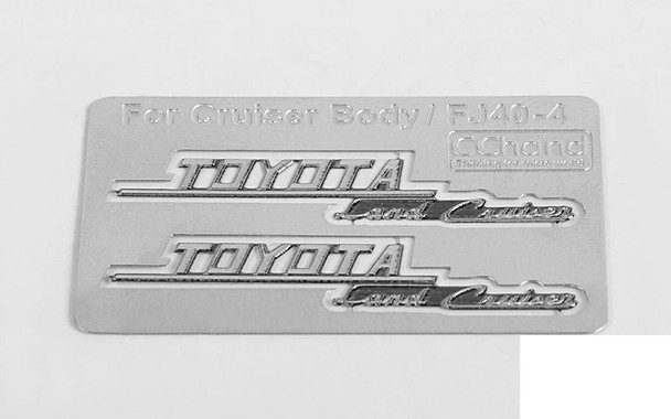 Side Metal Emblems for RC4WD Cruiser Body (Side B) VVV-C0133 RC4WD