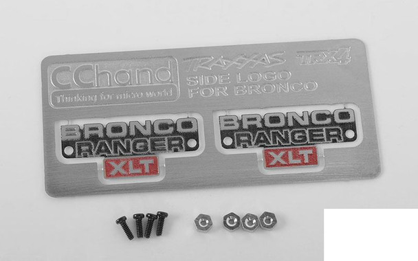 Side Metal Emblem for Traxxas TRX-4 '79 Bronco Ranger XLT VVV-C0495 RC4WD