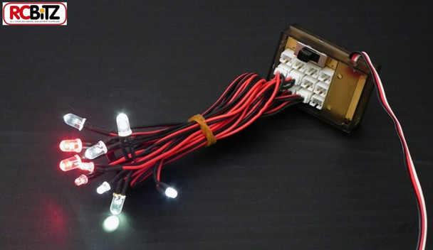Super Bright Scale Light System 10 LED's RC4WD Great for Scaler Z-E0019 RX Plug