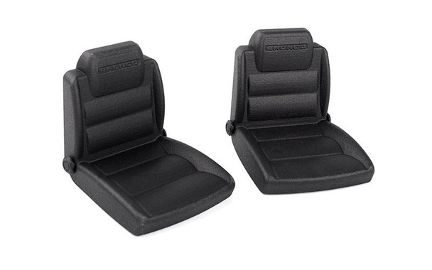 Bucket Seats for Axial SCX10 III Early Ford Bronco BLACK VVV-C1291 RC4WD scale