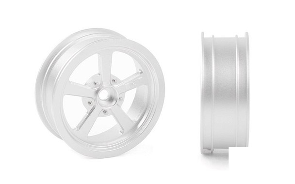 RC4WD Mickey Thompson 2.2" Drag Race Front Wheels Z-W0023 SILVER 5 Spoke