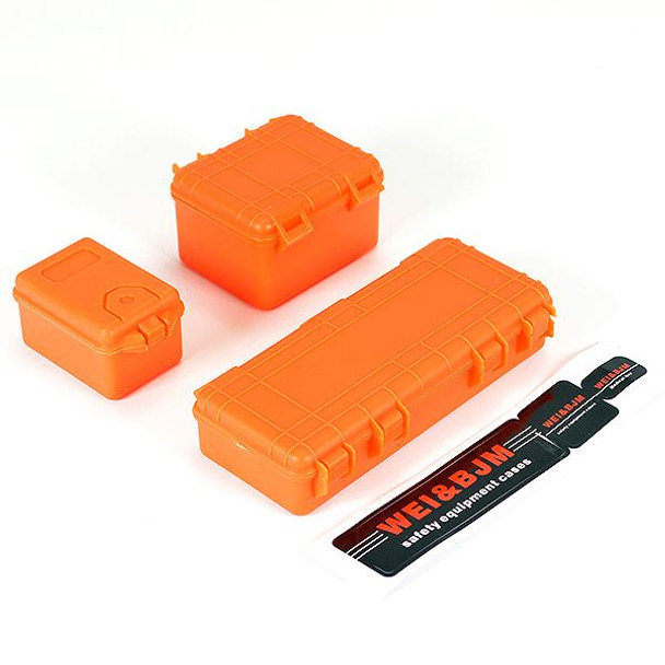 Fastrax Tool Case Set 3pc 100 28 50 x50mm deep FAST2354O scale storage ORANGE