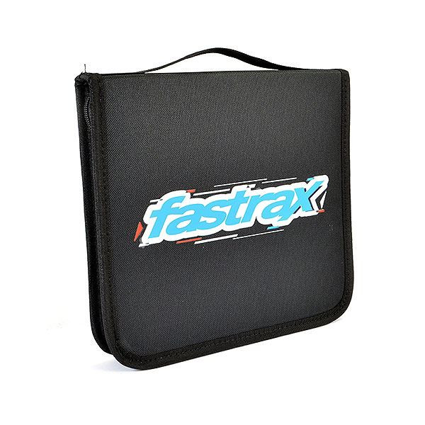 Zipped Fastrax Tool Carry Bag 1 Layer divider FAST683 18 empty slots RC 27x25cm