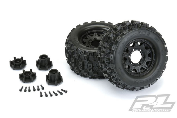 Proline Badlands Mx28 2.8" All Terrain Tyres Blk Raid Wheel 6X30 PL10125-10 2Hex