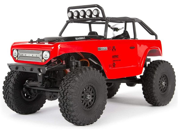 SCX24 Deadbolt 1/24th Scale Elec 4WD - RTR, RED AXI90081T1 Axial SCX 24