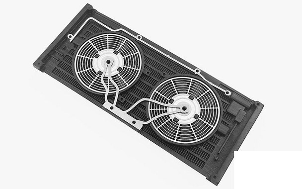 Scale Radiator for Gelande II D90 D110 VVV-C0652 RC4WD metal Grill w/ fans RC