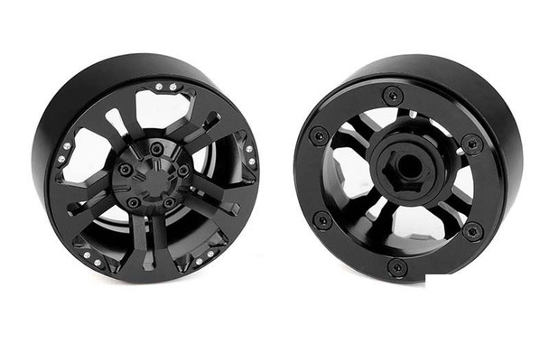 Resistance 2.2 Internal Beadlock Wheels Z-W0132 RC4WD 5 Spoke Black Wheel