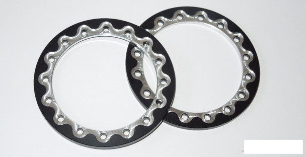SSD 2.2" / 3.0" Drag Rear Wheel Front Rings (Black) SSD00546 Beadlock ring SSDRC