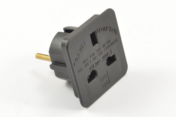 CML Distribution Plug Adaptor - UK To EU Converter CMLPA 13 pin - 2 pin
