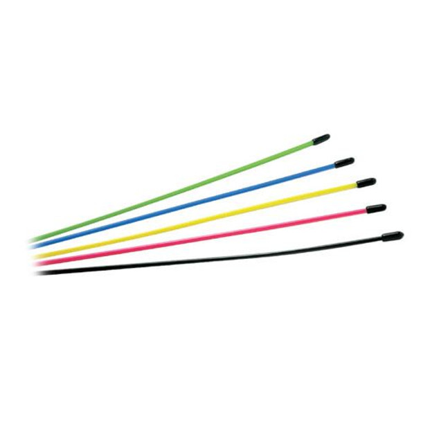 Fastrax Multi Coloured Assorted Antenna Tubes 6pcs FAST103-6 Red Blue Green Y Bk