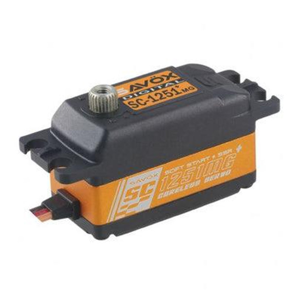 Savox Digital Low Profile Servo 9Kg @ 6V SAV-SC1251MG+ Metal Gear 25.4mm deep