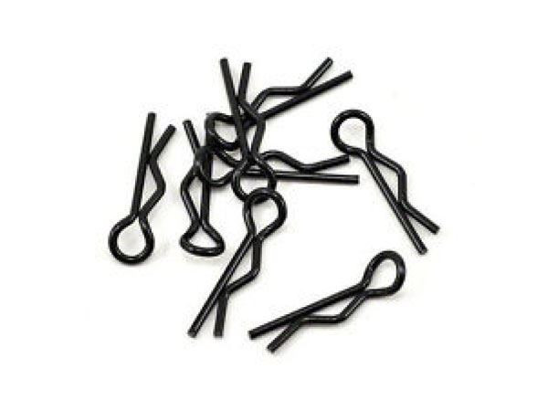 Fastrax Black Small Body Clips (8) FAST212BK