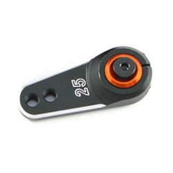 Fastrax 25T Black Aluminium Servo Horn 30mm Savox Futaba Tamiya Traxxas FAST311B