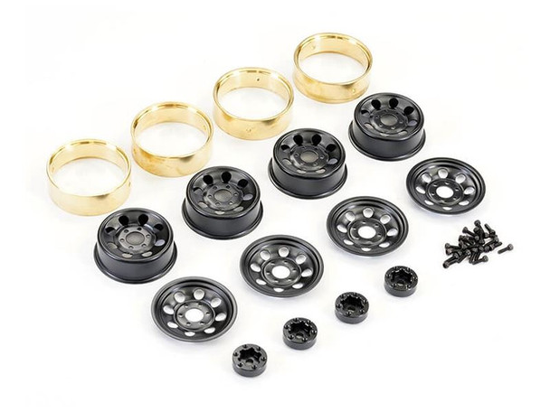 FTX Outback Mini X/XP Steelie Brass Weight Inner Bead 1.2" Wheel FTX9449BK BLACK