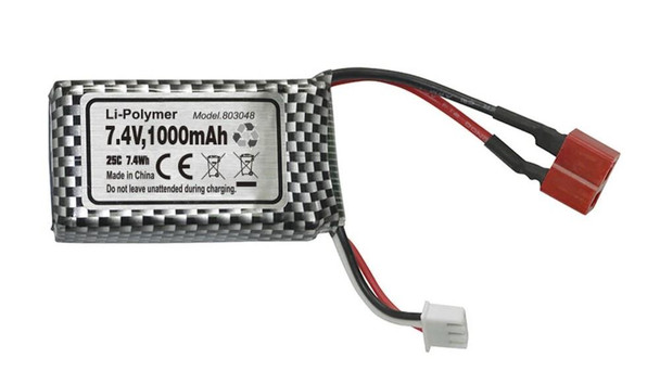 FTX Tracer Li-Po Soft Pack 7.4V 1000Mah 25C Battery (T-Plug) FTX9791 Deans