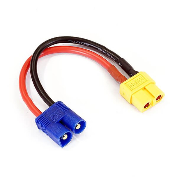 Etronix Female XT-60 To Male EC3 Plug Connector Adaptor ET0842EC3 XT60 Lead wire
