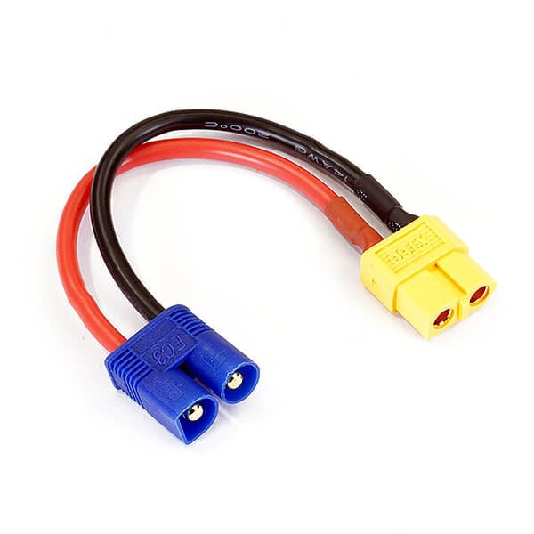 Etronix Female XT-60 To Male EC3 Plug Connector Adaptor ET0842EC3 XT60 Lead wire