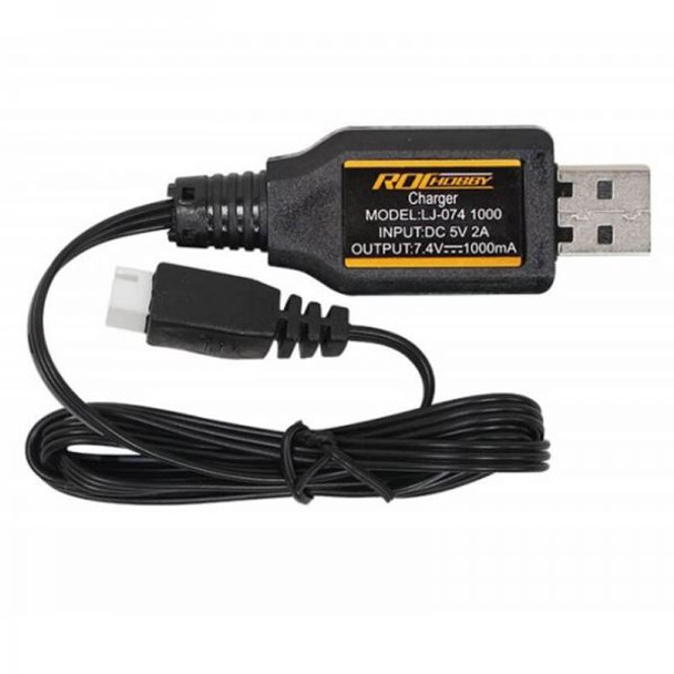 FMS ROC Hobby USB LiPo Charger FMS-C2051 1000mA 7.4v LJ-074 12th Jimny FJ45