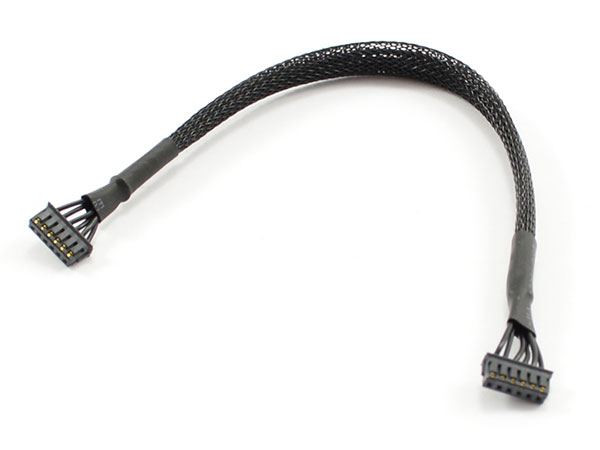 Etronix Brushless Motor Sensor Wire w/ Braided Sleeve 150mm ET0396B 15cm wire