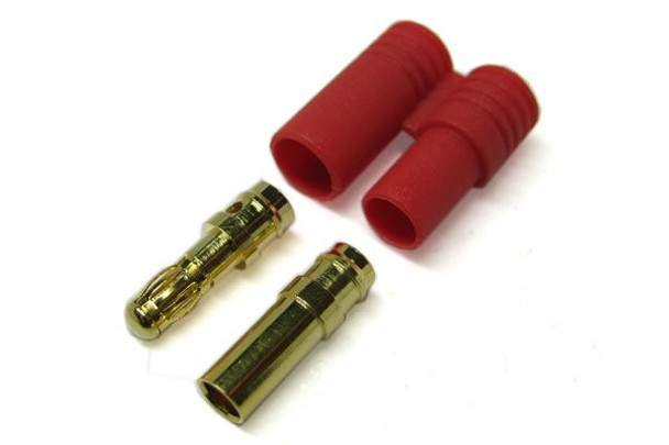 Etronix 3.5mm Gold Connector W/ Housing ET0603 3.5 mm Bullet plug Male Female