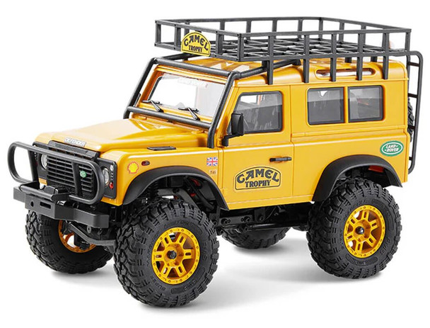 FMS 1/24th Land Rover Defender D90 RTR Yellow FMS12491RTRYL FCX24M