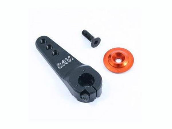 Fastrax 15T JUMBO Black Alum Single Servo Horn Savox Multiplex Hitec FAST325B