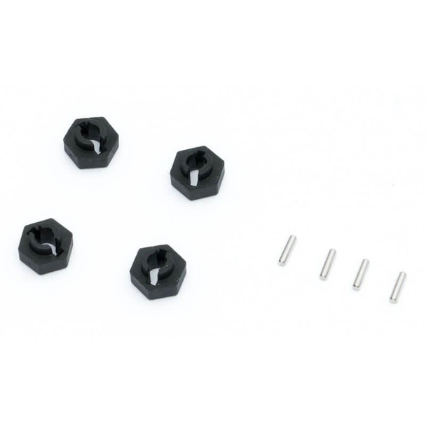 FMS FCX24M Hex Wheel Adapter and Pin FMS-C3417 4x Hexes FCX24 M
