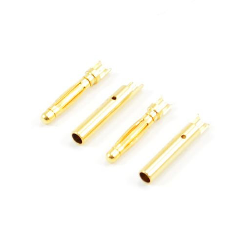 Etronix 2.0mm Gold Connectors (2 pair male female) ET0609 2mm 2 mm bullet plug