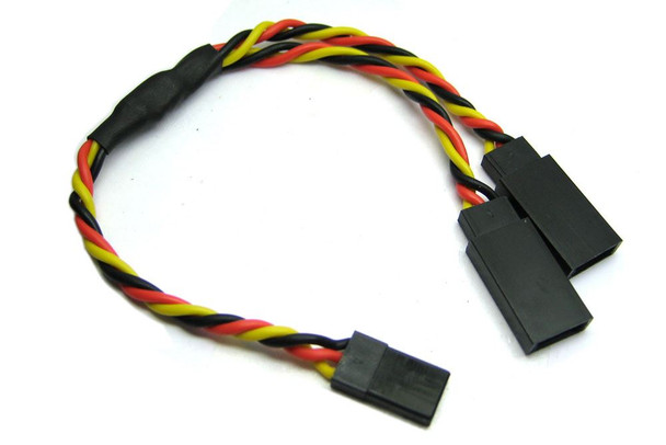 Etronix 15cm 22AWG JR Twisted Y Extension Wire ET0752 Servo light bar lead RC