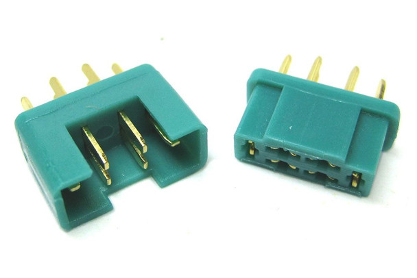 Etronix Multiplex MPX Plug 1 Male 1 Female ET0786 M6 6-pin GREEN Servo ESC RC