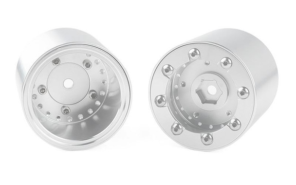 RC4WD Giant Puller 1.9" Beadlock Wheels Z-W0016 SILVER 12mm Hex or 4 Bolt mount