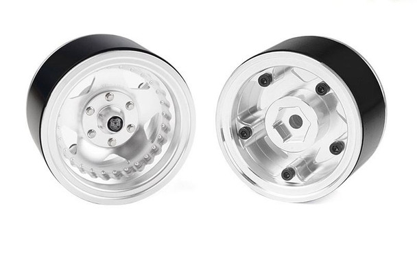 RC4WD Center Line 1.9" Convo Pro Deep Dish Beadlock Wheels Z-W0021 SILVER 5 Spok