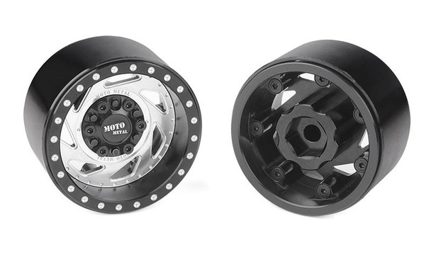 RC4WD Moto Metal 1.7" Change Up Deep Dish Beadlock Wheels Z-W0354 Silver/Black RC4WD Moto Metal 1.7" Change Up Deep Dish Beadlock Wheels Z-W0354 Silver/Black