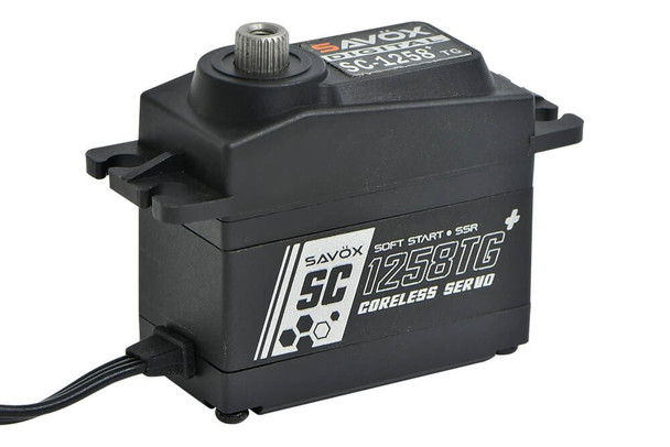 Savox High Torque Coreless Digi Servo 12Kg@6.0V Black + SAV-SC1258TGB+ PLUS RC