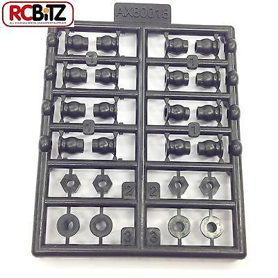 AX80018 Plastic Flanged Ball 3 x 5.8 x 7mm 16pcs Steering Knuckle Spacers