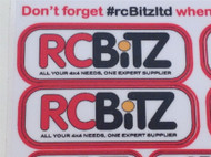 Scale RC Sticker Decal set rc Bitz rcBitzLtd Logo RCB0009 rcbitz.com rc Bitz Ltd #rcbitzltd