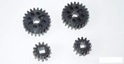 Portal Gear Scx10 Kit Ingranaggi Overdrive SSD00425 Per Axial SCX10 III Capra - Rapporti 13/22, Scala 1/10, Colore Nero, Per 4WD Cambio Assale Per Crawler 1/10