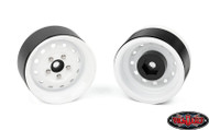 Heritage Edition Stamped Steel 1.9 Wheels WHITE Z-W0341 RC4WD 1.9" Scale