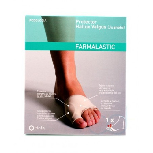 Protector juanetes hallux valgus farmalastic gel t-peq