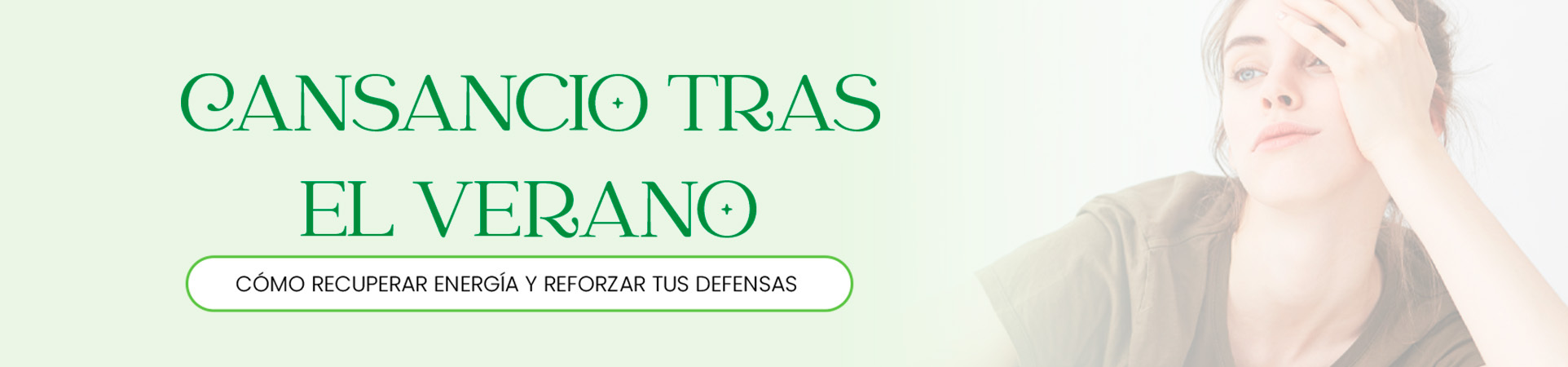 Cansancio tras el verano: cómo recuperar energía y reforzar tus defensas