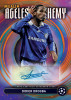Trading card from the 2024/25 UCC Merlin Soccer release highlighting a football player image with Merlin styling.
