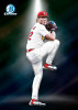 Bowman Chrome baseball card style image featuring a St. Louis Cardinals pitcher in a dynamic mid-pitch action pose, ideal for trading card product pages and hobby listings.
